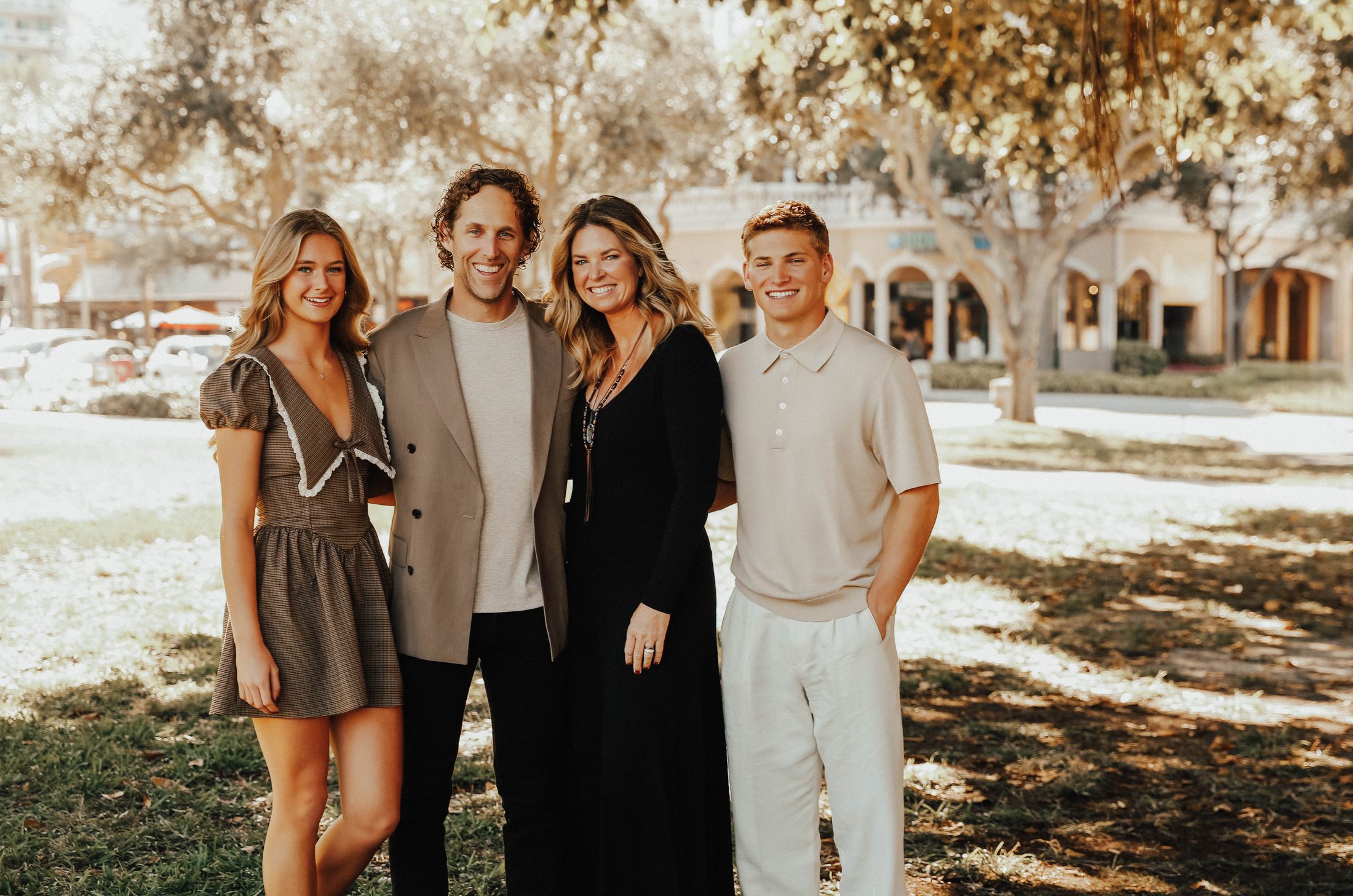 Mandy Cox with her husband Kris and their children in Bradenton, Florida